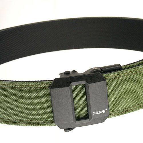 TUSHI Durable Nylon Belts - Quick Release & Adjustable - Casual Wear - 120CM / Green