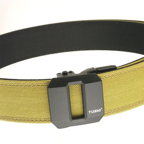 TUSHI Durable Nylon Belts - Quick Release & Adjustable - Casual Wear - 120CM / Brown