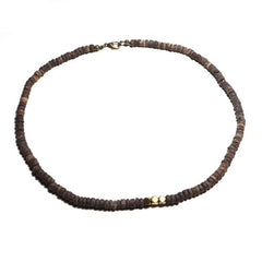 Minimalist Wenge Wood Choker Necklace - Stylish Accessory Gift