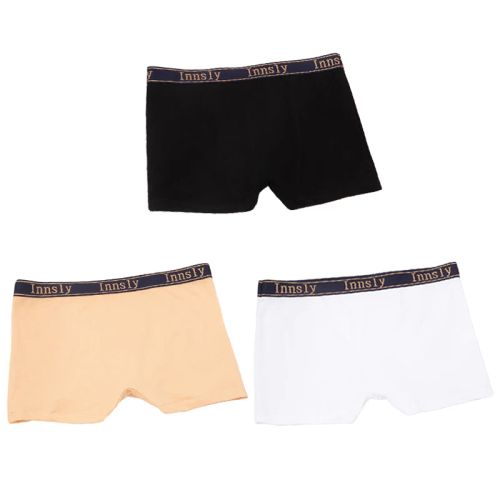 Comfortable Cotton Boyshorts - 3Pcs Set of Elastic Underwear