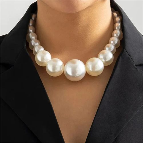 XIALUOKE Pearl Choker Necklace - Elegant Fashion Statement Accessory - D