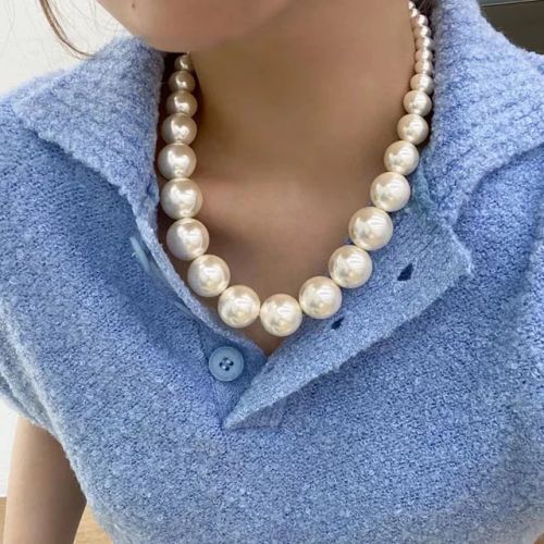 XIALUOKE Pearl Choker Necklace - Elegant Fashion Statement Accessory - F