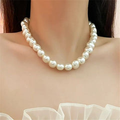 XIALUOKE Pearl Choker Necklace - Elegant Fashion Statement Accessory