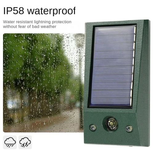 Ultrasonic Bird Repeller with LED Lights - Effective Pest Control Solution - Z116A
