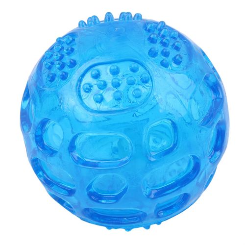 Bouncy Dog Toy Ball - Bite-Resistant & Elastic for Healthy Chewing - Blue