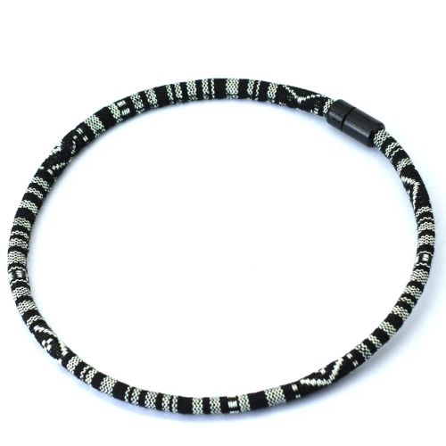 Noter Rope Necklace - Stylish Bohemian Design - 50cm Choker - black