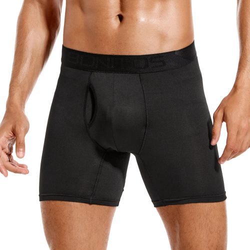 Comfortable Boxer Shorts - Breathable Cotton Blend Underwear - B21 black / XXL