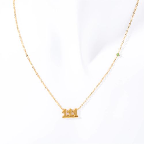 Classic Letter Pendant Necklace - Stainless Steel Fashion Jewellery - 111