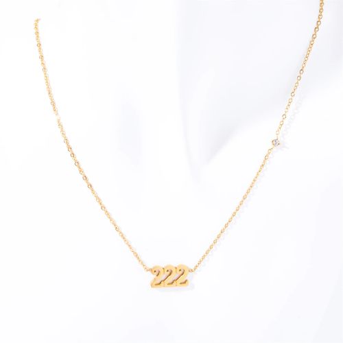Classic Letter Pendant Necklace - Stainless Steel Fashion Jewellery - 222