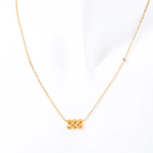 Classic Letter Pendant Necklace - Stainless Steel Fashion Jewellery - 333