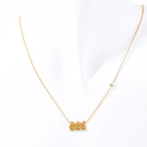Classic Letter Pendant Necklace - Stainless Steel Fashion Jewellery