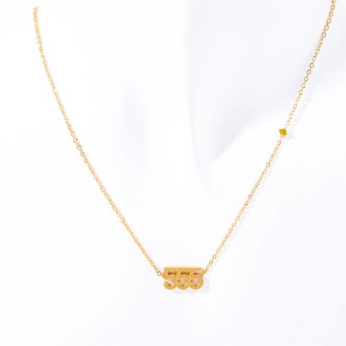Classic Letter Pendant Necklace - Stainless Steel Fashion Jewellery
