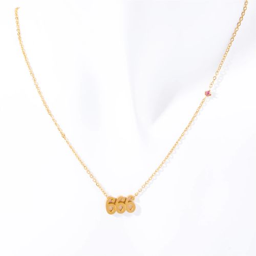 Classic Letter Pendant Necklace - Stainless Steel Fashion Jewellery
