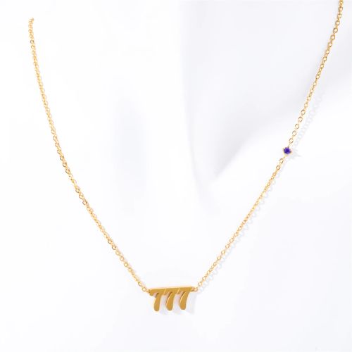 Classic Letter Pendant Necklace - Stainless Steel Fashion Jewellery