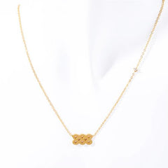 Classic Letter Pendant Necklace - Stainless Steel Fashion Jewellery