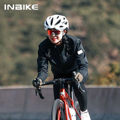 INBIKE Cycling Jacket - Breathable Thermal Windproof - Various Sizes - Black / XS