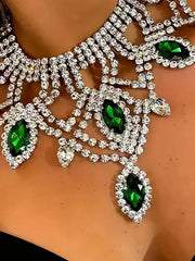 Exquisite Rhinestone Necklace - Luxury Bridal & Party Accessory