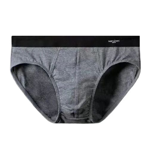 Comfortable Cotton Spandex Briefs - Breathable Male Underwear - Model 5025 - 2-5025 dark gray / XL