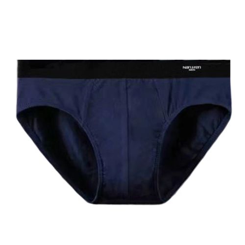 Comfortable Cotton Spandex Briefs - Breathable Male Underwear - Model 5025 - 2-5025 navy blue / XL
