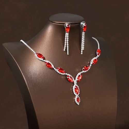 Ita:cazzo Elegant Necklace Earring Set for Weddings & Festivals