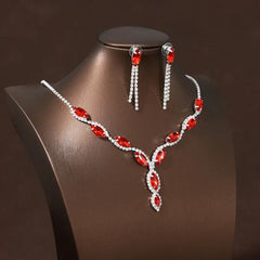 Ita:cazzo Elegant Necklace Earring Set for Weddings & Festivals