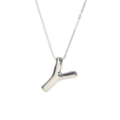 Custom Silver Balloon Letter Necklace - Stylish Personalised Pendant