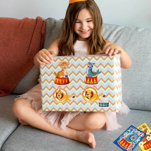 GOGOTU DIY Circus Animal Puzzle Stickers for Creative Kids Games