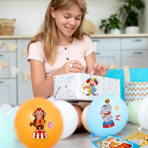 GOGOTU DIY Circus Animal Puzzle Stickers for Creative Kids Games