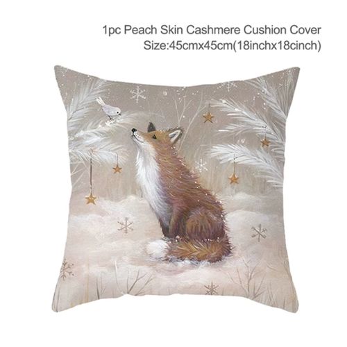 Staraise Christmas Cushion Cover - Handmade Cotton Decor - 45x45cm Pillowcase