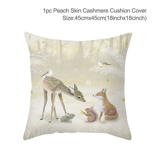 Staraise Christmas Cushion Cover - Handmade Cotton Decor - 45x45cm Pillowcase