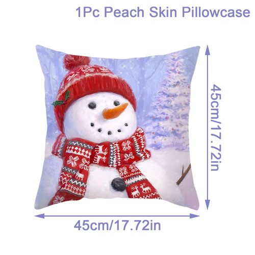 Staraise Christmas Cushion Cover - Handmade Cotton Decor - 45x45cm Pillowcase