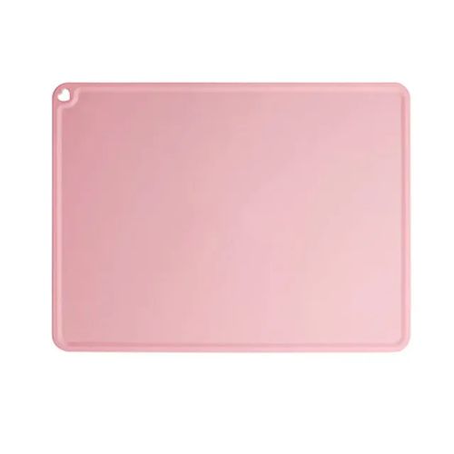 Silicone Dog Mat - Waterproof & Antiskid - Durable Pet Bed Mat - Pink / L (60 x 40 CM)