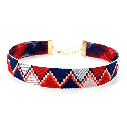 HTTYY Elegant Geometric Choker Necklace with Adjustable Chain