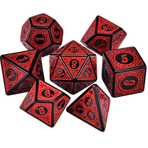 Acrylic Dice Set - Smooth & Durable - Perfect for Games & Parties - red
