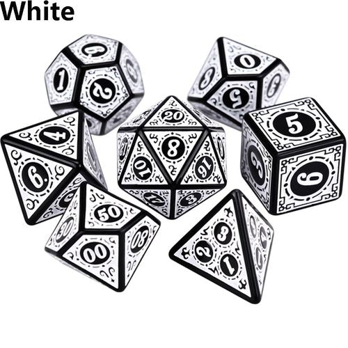 Acrylic Dice Set - Smooth & Durable - Perfect for Games & Parties - white