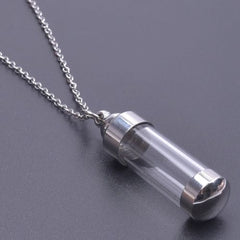 Geometric Pendant Necklace - Stylish Stainless Steel Chain Accessory