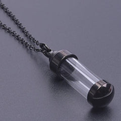 Geometric Pendant Necklace - Stylish Stainless Steel Chain Accessory