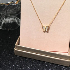 HYFAD Black Square Pendant Necklace - Minimalist Fashion Jewellery