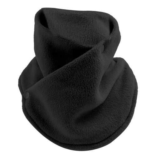 Fleece Scarf - Wind Resistant & Warmth for Outdoor Activities - black