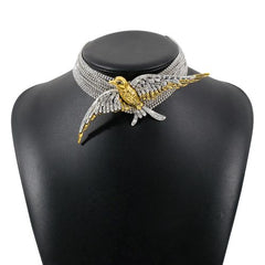 KMVEXO Luxury Rhinestone Choker Necklace - Statement Vintage Jewelry