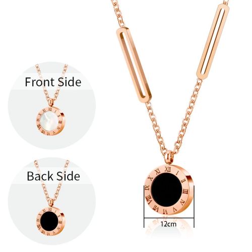PAXA Classic Round Pendant Necklace - Stylish Fashion Jewellery - Romas 2-1