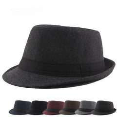 Golexury Woolen Fedora Hat - Stylish Retro Design for Parties