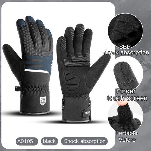 Kyncilor Waterproof Winter Gloves - Warm Touchscreen Skiing Gloves - BK / S