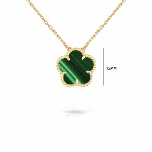 Elegant Natural Stone Flower Necklace - Exquisite Pendant Accessory - 3