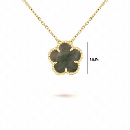 Elegant Natural Stone Flower Necklace - Exquisite Pendant Accessory - 6