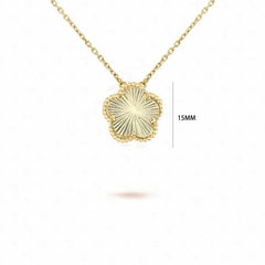 Elegant Natural Stone Flower Necklace - Exquisite Pendant Accessory