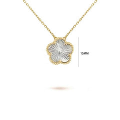 Elegant Natural Stone Flower Necklace - Exquisite Pendant Accessory