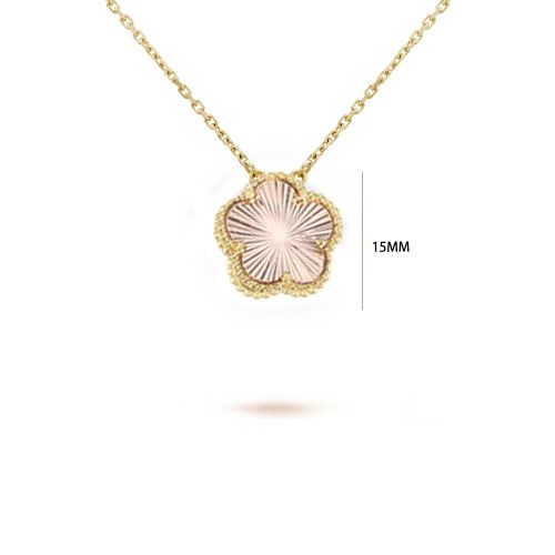 Elegant Natural Stone Flower Necklace - Exquisite Pendant Accessory - 9