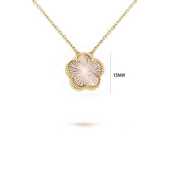 Elegant Natural Stone Flower Necklace - Exquisite Pendant Accessory
