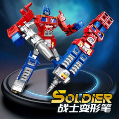 Transforming Robot Pen Toy - Engaging 2in1 Action Figure for Kids